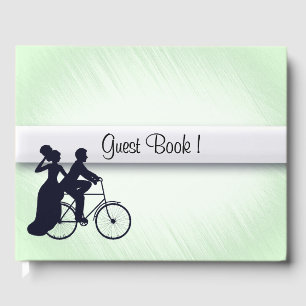 Fahrradthema Hochzeit Einladung Minte Gästebuch