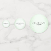 Fahrradthema Hochzeit Einladung Minte Konfetti (Rückseiten)