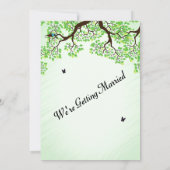 Fahrradthema Hochzeit retten Datum Minze Save The Date (Rückseite)