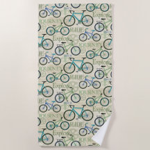 Fahrradtour Blue Beach Handtuch