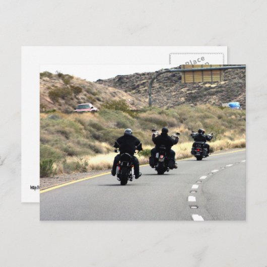 Fahrradtour - Fahrradtrio Postkarte (Vorne/Hinten)