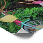 Fahrradtour in den Wald Poster (Ecke)