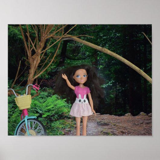 Fahrradtour in den Wald Poster (Vorne)