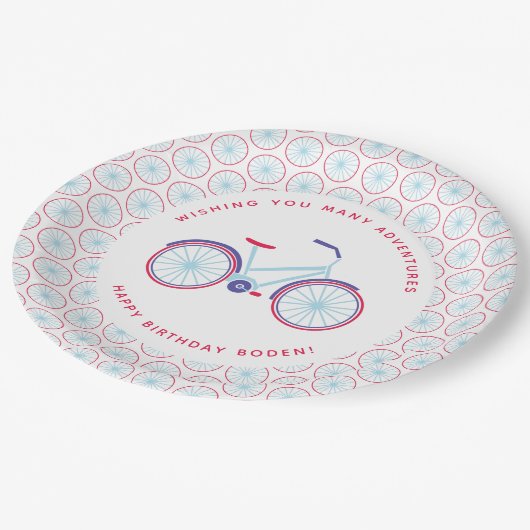 Fahrradtour Pappteller (Schrägansicht)