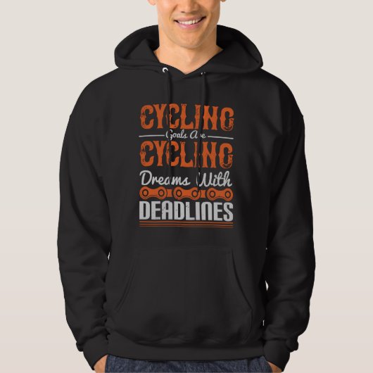 Fahrradträume mit Terminen Hoodie (Vorderseite)