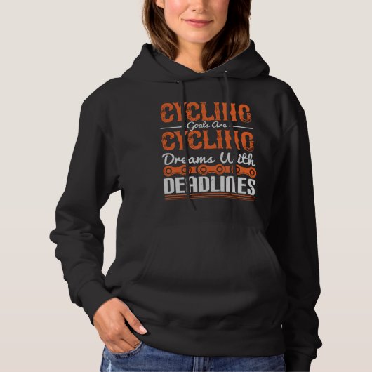 Fahrradträume mit Terminen Hoodie (Vorderseite)