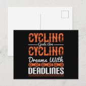 Fahrradträume mit Terminen Postkarte (Vorne/Hinten)