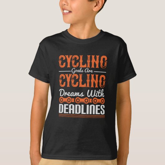 Fahrradträume mit Terminen T-Shirt (Vorderseite)