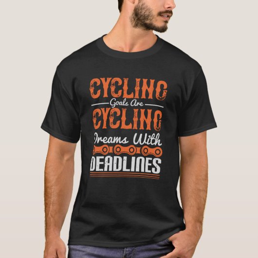 Fahrradträume mit Terminen T-Shirt (Vorderseite)