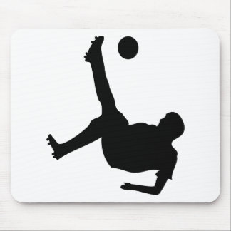 Fahrradtritt-Fußballspieler Mousepad