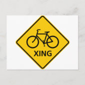 Fahrradüberquerung Postkarte (Vorderseite)