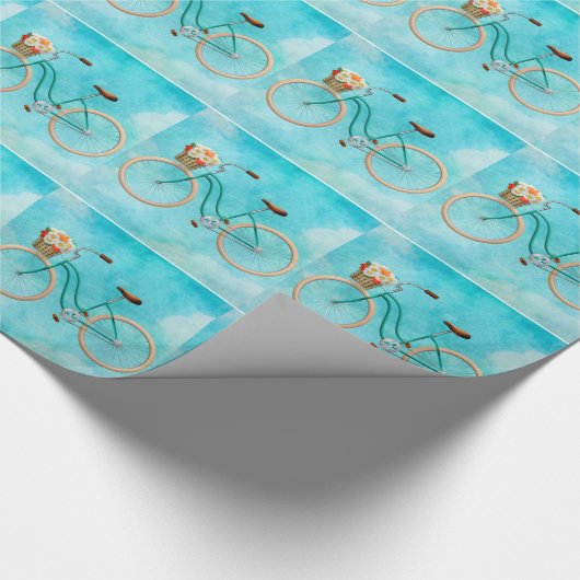 Fahrradumschlagpapier Geschenkpapier (Ecke)