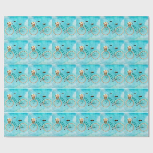 Fahrradumschlagpapier Geschenkpapier (Flach)