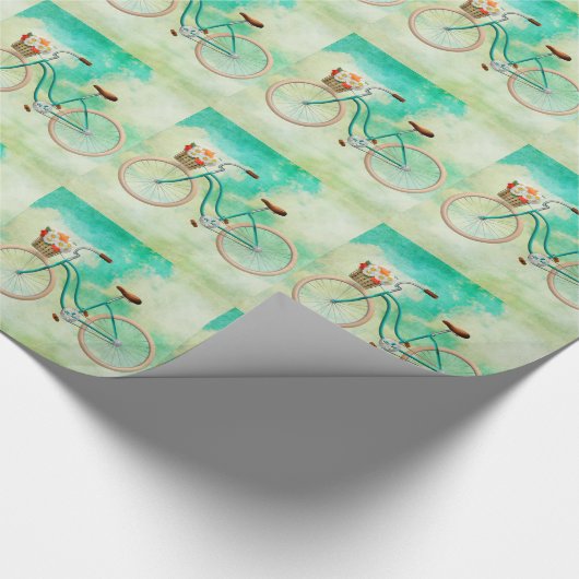 Fahrradumschlagpapier Geschenkpapier (Ecke)