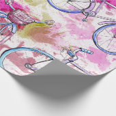 Fahrradumschlagpapier in farbenfroher Gefärbte Kra Geschenkpapier (Ecke)