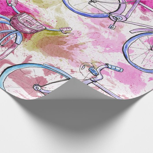 Fahrradumschlagpapier in farbenfroher Gefärbte Kra Geschenkpapier (Ecke)