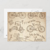 Fahrraduntergrund Postkarte (Vorne/Hinten)