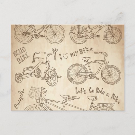 Fahrraduntergrund Postkarte (Vorderseite)