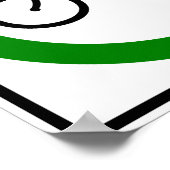 Fahrradverkehrszeichen Poster (Ecke)