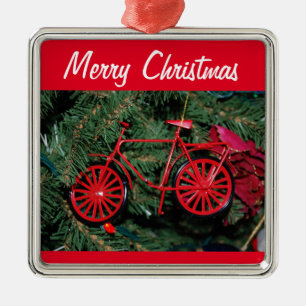 Fahrradverleih auf einem Weihnachtsbaum Ornament Aus Metall