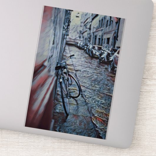 Fahrradverleih Aufkleber (Detail)