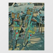 Fahrradverleih Fensteraufkleber (Blatt)