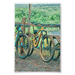 Fahrradverleih Fotodruck