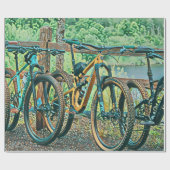 Fahrradverleih Geschenkpapier (Flach)