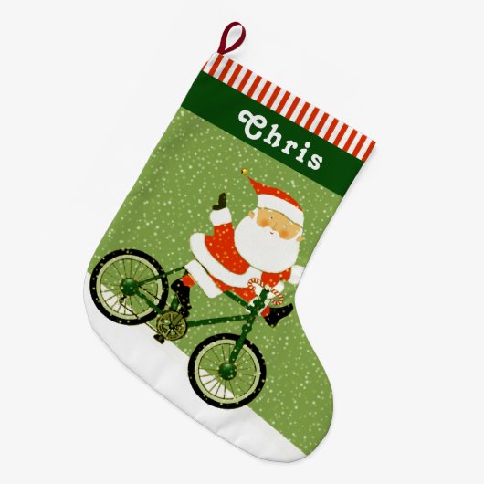 Fahrradverleih Großer Weihnachtsstrumpf (Vorderansicht (hängend))