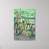 Fahrradverleih Leinwanddruck (Vorderseite)
