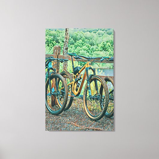 Fahrradverleih Leinwanddruck (Vorderseite)