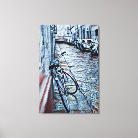 Fahrradverleih Leinwanddruck (Vorderseite)