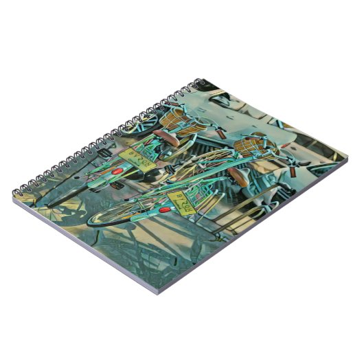 Fahrradverleih Notizblock (Linke Seite)