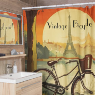 Fahrradverleih, Paris, individualisierbar Duschvorhang