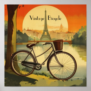 Fahrradverleih, Paris, individualisierbar Poster
