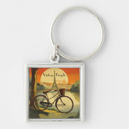 Fahrradverleih, Paris, individualisierbar Schlüsselanhänger