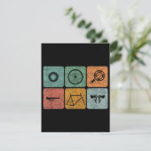 Fahrradverleih Vintage Fahrradteile Fahrradgeschen Begleitkarte (Stehend Vorderseite)