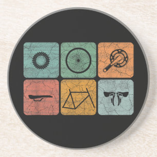 Fahrradverleih Vintage Fahrradteile Fahrradgeschen Getränkeuntersetzer