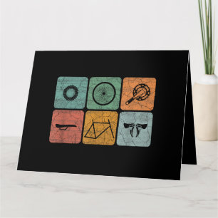 Fahrradverleih Vintage Fahrradteile Fahrradgeschen Karte