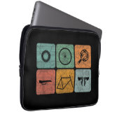 Fahrradverleih Vintage Fahrradteile Fahrradgeschen Laptopschutzhülle (Vorne Rechts)