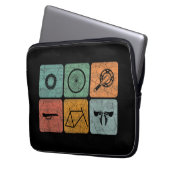 Fahrradverleih Vintage Fahrradteile Fahrradgeschen Laptopschutzhülle (Vorderseite Links)