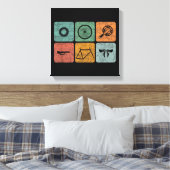 Fahrradverleih Vintage Fahrradteile Fahrradgeschen Leinwanddruck (Insitu (Schlafzimmer))