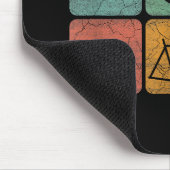 Fahrradverleih Vintage Fahrradteile Fahrradgeschen Mousepad (Ecke)