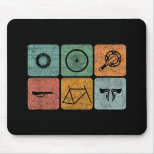 Fahrradverleih Vintage Fahrradteile Fahrradgeschen Mousepad