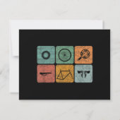 Fahrradverleih Vintage Fahrradteile Fahrradgeschen RSVP Karte (Rückseite)