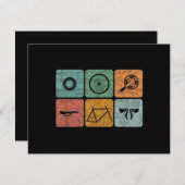 Fahrradverleih Vintage Fahrradteile Fahrradgeschen RSVP Karte (Vorne/Hinten)