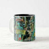 Fahrradverleih Zweifarbige Tasse (Vorderseite Links)