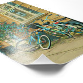 Fahrradverleihgift | Cycling Painting Fotodruck (Ecke)