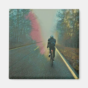 Fahrradverleihgift Cycling Painting Magnet