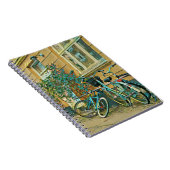Fahrradverleihgift | Cycling Painting Notizblock (Rechte Seite)